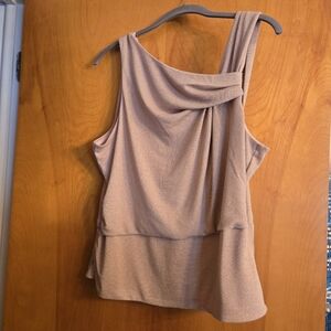 WH|BM blush shimmer sleeveless size  L top